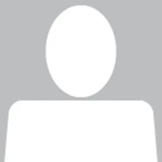 Black and white graphic showing the outline of a person's shoulders and head