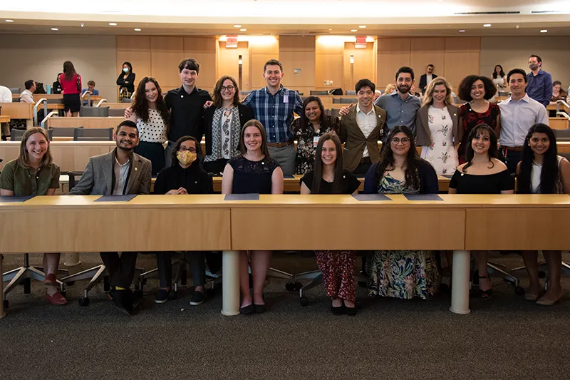 students gathered for a group pic