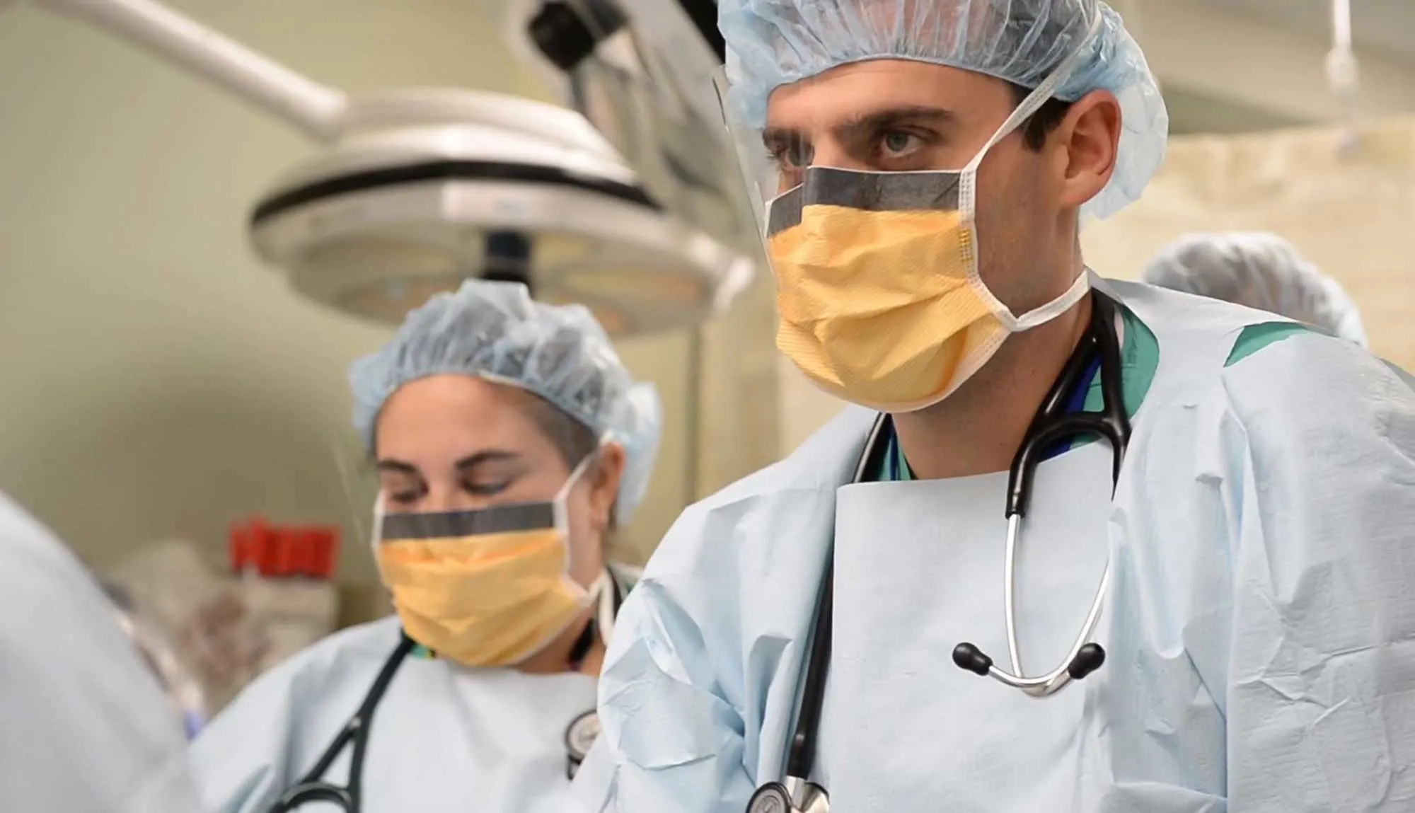 Emergency Medicine residents work together in the emergency department.