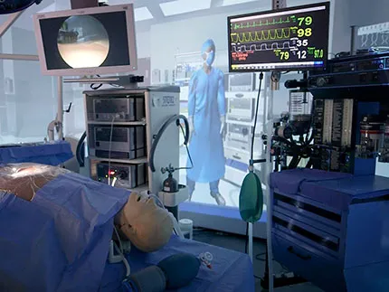 The state-of-the-art technology available in the sim center helps our students, residents, fellows and physicians prepare for any situation.