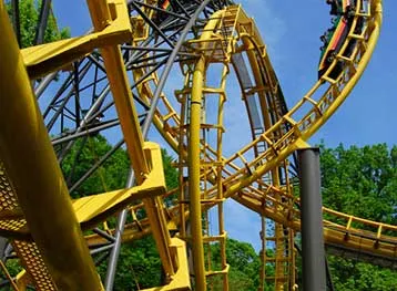 Roller coaster at Busch Gardens