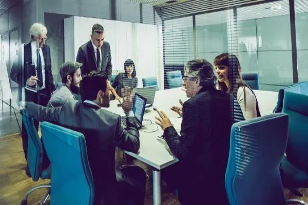 Business people meeting in a conference room