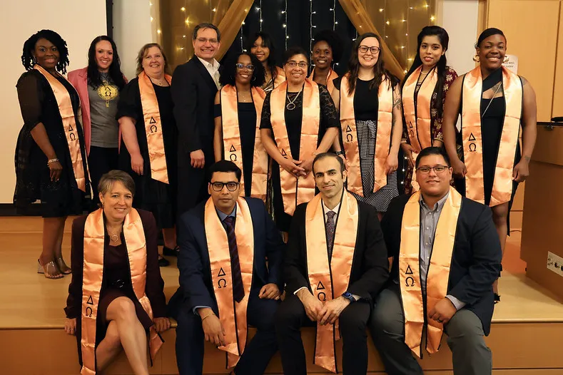 2024 inductees of the the EVMS chapter of the Delta Omega Honorary Society in Public Health